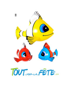Poisson tropical 60cm gonflable ( coloris aléatoire )