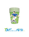 Lot de 6 gobelets football