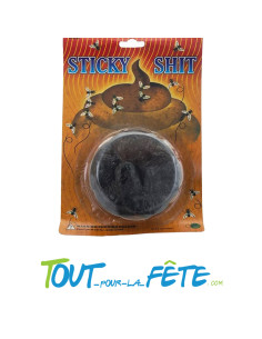 Faux caca gluant avec mouches 55g farce et attrape