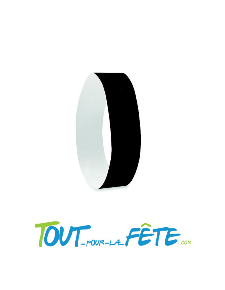 Bracelets festival évènementielles / tyvek 19mm NOIR