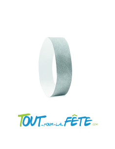 Bracelets festival évènementielles / tyvek 19mm ARGENT
