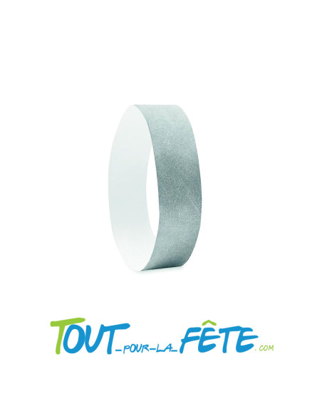 Bracelets festival évènementielles / tyvek 19mm ARGENT