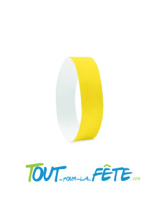 Bracelets festival évènementielles / tyvek 19mm JAUNE