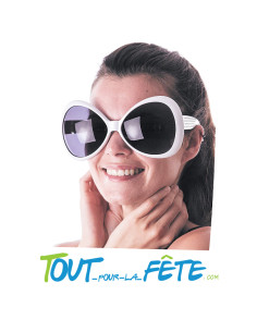 Lunettes diva blanche 2