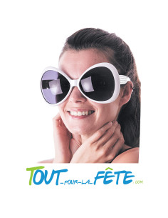 Lunettes diva blanche