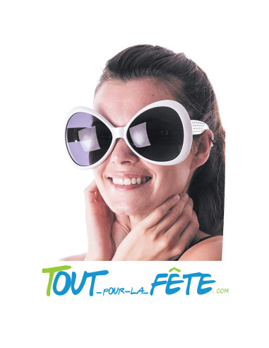 Lunettes diva blanche