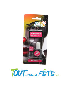 Kit vernis et rouge a lèvres noir 2