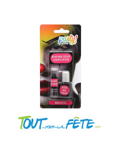 Kit vernis et rouge a lèvres noir