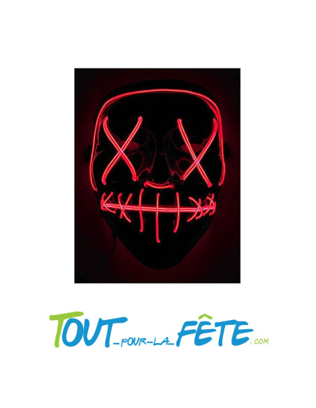 Masque lumineux led terreur