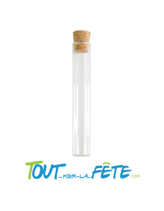 Eprouvette avec bouchon de liège 15cm