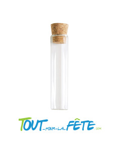 Eprouvette avec bouchon de liège 10cm