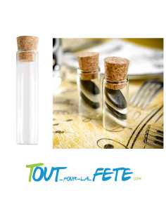Eprouvette avec bouchon de liège 5 cm 2