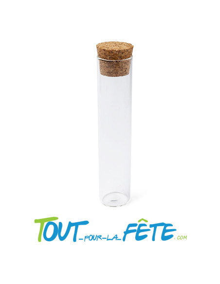 Eprouvette avec bouchon de liège 12cm