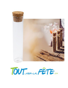 Eprouvette avec bouchon de liège 12cm 2