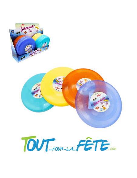 Disque volant frisbee avec paillettes 22.5cm