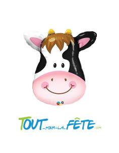 Ballon aluminium tête de vache 81 cm