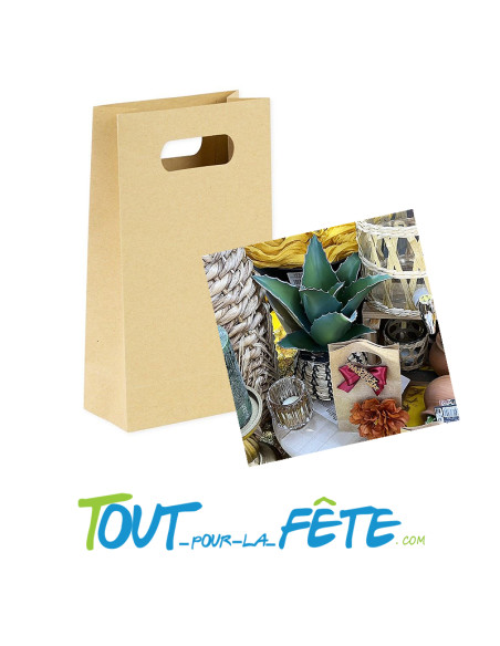 Lot de 6 pochettes kraft 10.5cm x 18cm