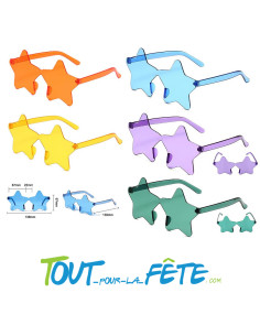 Lunettes étoiles ( plusieurs coloris ) modèle aléatoire
