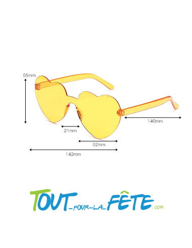 Lunettes coeur ( plusieurs coloris ) modèle aléatoire