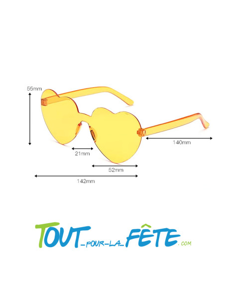 Lunettes coeur ( plusieurs coloris ) modèle aléatoire