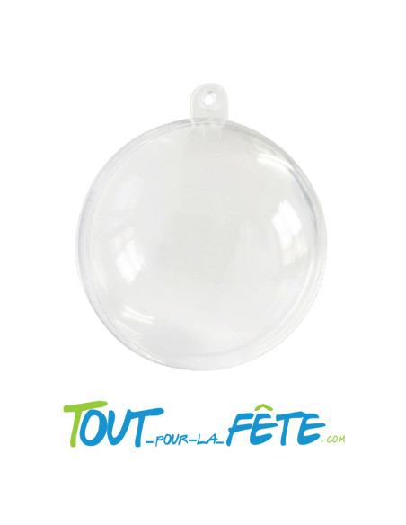 Contenant pour dragées forme boule ronde transparente 5cm