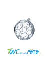 Contenant pour dragées forme foot transparent 5cm