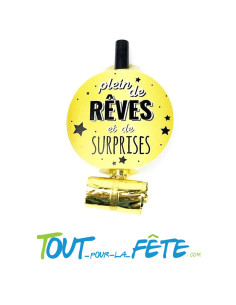 Lot de 6 sans gênes or " plein de rêves et de surprises " 2