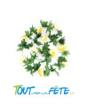Guirlande de pivoines jaunes artificielle 2m40