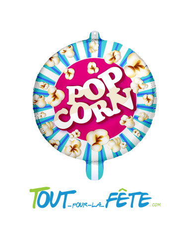 Ballon aluminium rond Popcorn 45 cm