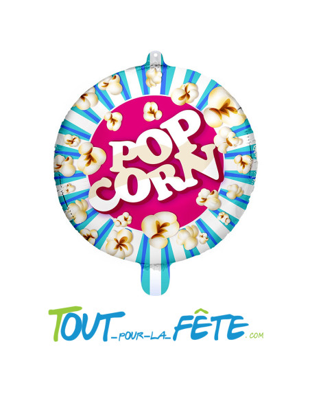 Ballon aluminium rond Popcorn 45 cm
