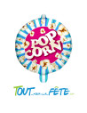 Ballon aluminium rond Popcorn 45 cm