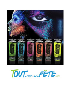 tube de maquillage gel scintillant fluo / UV 2