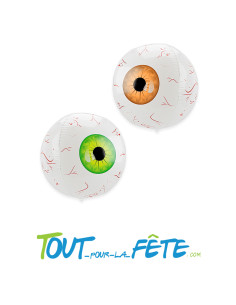 2 ballons aluminium Oeil 40 cm