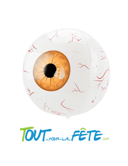 2 ballons aluminium Oeil 40 cm