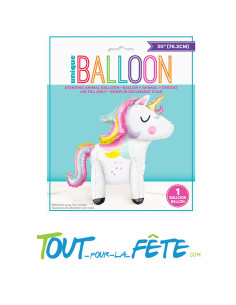 Ballon aluminium licorne à poser 76.2cm 2