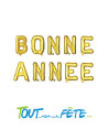 Ballon "bonne année" lettres or 35cm