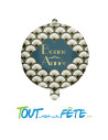 Ballon aluminium flapper " bonne année " bleu 45cm