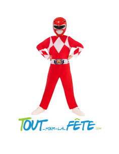 Déguisement power rangers rouge taille enfant 2
