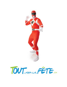 Déguisement 2nd peau power rangers rouge 2