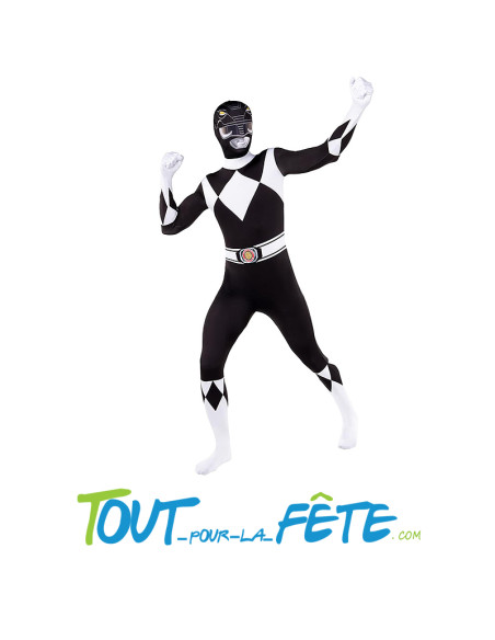 Déguisement 2nd peau power rangers noir