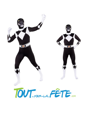 Déguisement 2nd peau power rangers noir