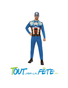 Déguisement Capitaine América adulte 2