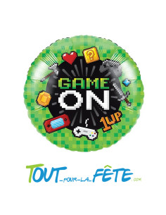 Ballon aluminium Jeux vidéo 45cm
