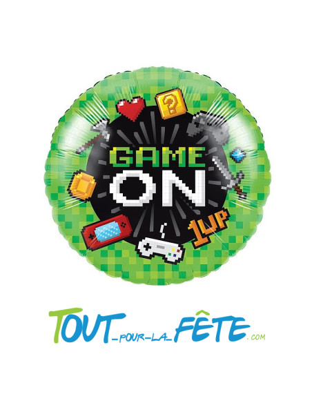 Ballon aluminium Jeux vidéo 45cm