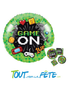 Ballon aluminium Jeux vidéo 45cm 2