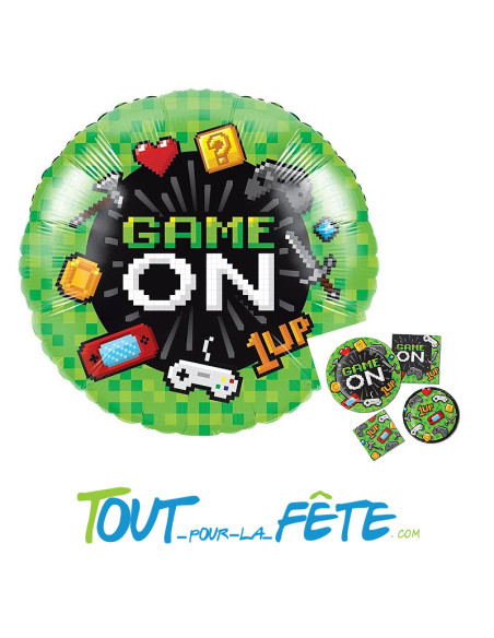 Ballon aluminium Jeux vidéo 45cm
