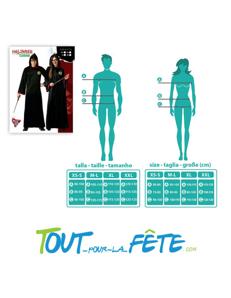 Déguisement étudiant magicien adulte Harry Potter
