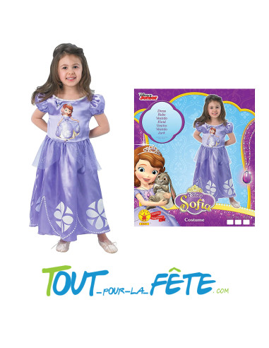 Déguisement de princesse Sofia lilas taille enfant