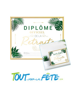 Diplôme officiel de la retraite mention exceptionnelle 2