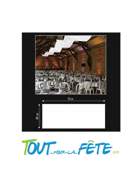 Tenture 80 cm x 25m de couleur